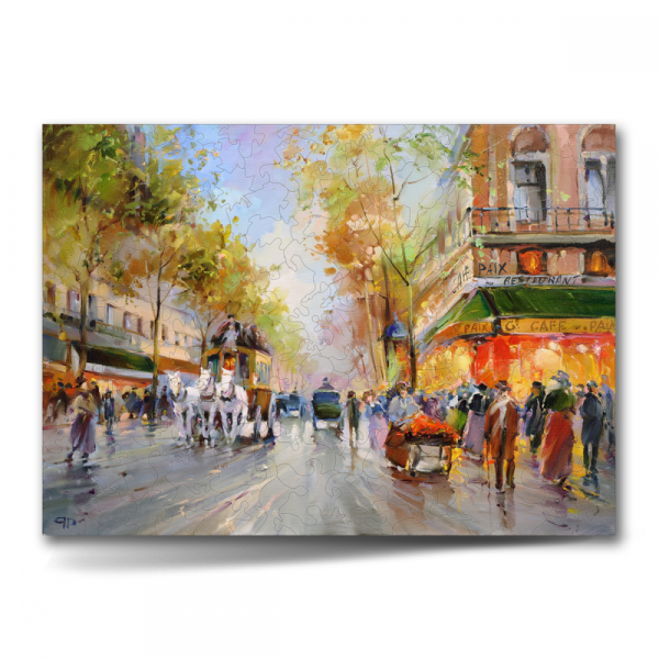 Деревянный пазл "CAFE PAIX" UD-HD20004