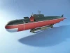 Сборная модель: Российская АПЛ "Орел", З-9010