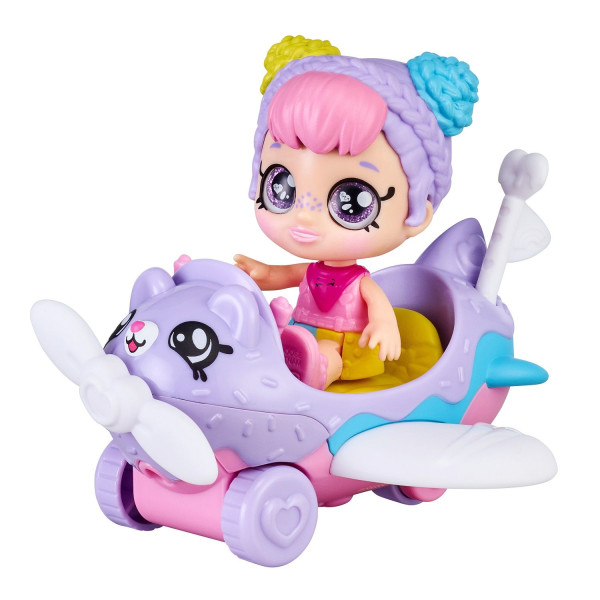 Кинди Кидс. Игровой набор Мини-кукла Рэйнбоу Кейт с самолетом. ТМ Kindi Kids ROS-39760