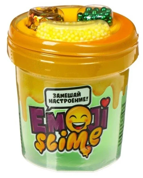 Игрушка в наборе Slime "Emoji-slime" 120 мл, зеленый AS-S130-79
