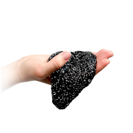 Слайм Slime "Ninja. Звездная ночь" с пенопластовыми шариками черный 130 г AS-S130-5