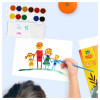 Набор кистей Мульти-Пульти "Чебурашка" 5 шт синтетика, круглая №3, плоские №2, 6, 14, овальная №1 RE-НКЧБ_53002