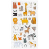 Наклейки гелевые MESHU "Cute animals" 10 x 22 см, 37 накл, инд. уп., европодвес RE-MS_42776