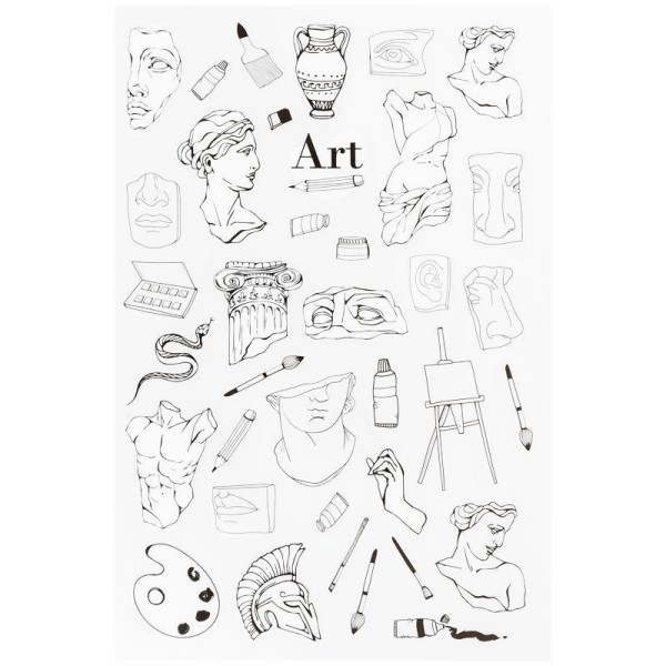 Наклейки ПВХ MESHU "Art" 10 x 21 см RE-MS_42722
