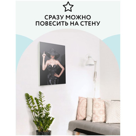 Картина по номерам на холсте ТРИ СОВЫ "Высокая мода" 30 x 40 см с акриловыми красками и кистями RE-КХ_44118
