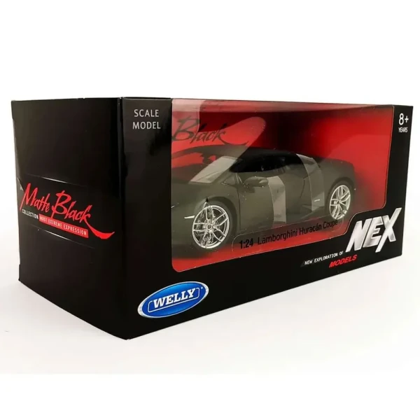 Машинка WELLY 1:24 Lamborghini Huracan Coupe, черный матовый IT-24056MA-W
