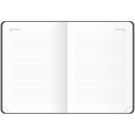 Ежедневник недатированный A5 136л. OfficeSpace "Poket" кожзам, черный RE-ENA5_53075