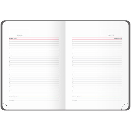 Ежедневник недатированный A5 136л. OfficeSpace "Poket" кожзам, черный RE-ENA5_53075
