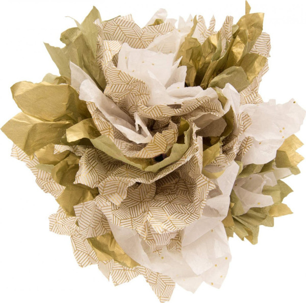 Бумага тишью FOLIA Design Mix 20 г/м2 50 x 75 см, 6 шт, в 3 дизайнах, золотой микс FL-90602