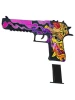 Пистолет деревянный ТРИ СОВЫ Desert Eagle, серия легендарный, "Орочи" подложка ХДФ с европодвесом, термоусадка RE-ПД1_36335
