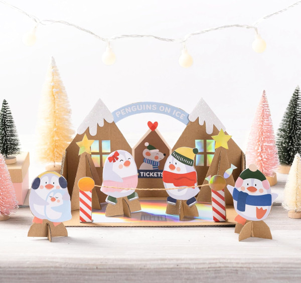 Набор для DIY поделок FOLIA Wow Craft Kit, Merry Craftmas 133 детали FL-923