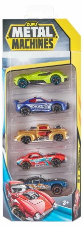 Набор машинок ZURU Metal Machines City Force в ассортименте, 5 шт IT-6767