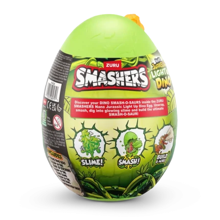Игрушка ZURU Smashers "Jurassic Light up Dino" Nano Egg, в ассортименте IT-74132