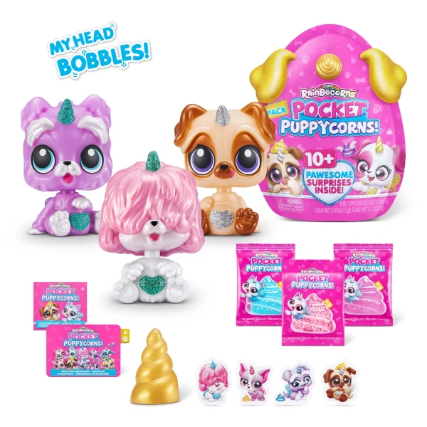 Игровой набор-сюрприз ZURU Rainbocorns Pocket Puppycorn S1 с акс. игрушка сюрприз IT-9284
