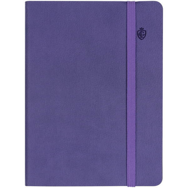 Записная книжка А6 80л. Greenwich Line "Classic. Lilac" ЛАЙТ, кожзам, с резинкой, фактурное тиснение, блок в клетку RE-NA6_50842