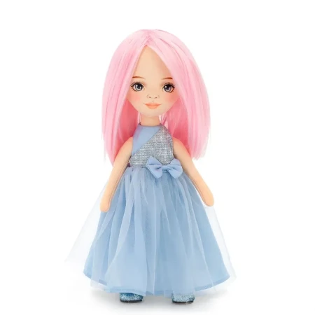 Мягкая игрушка ORANGE TOYS BILLIE в голубом атласном платье 32 см. Серия: Вечерний шик ORT-SS06-06