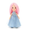 Мягкая игрушка ORANGE TOYS BILLIE в голубом атласном платье 32 см. Серия: Вечерний шик ORT-SS06-06