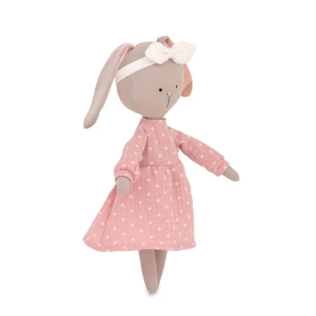 Мягкая игрушка ORANGE TOYS Зайка Люси в розовом платье 30 см ORT-CM02-30/13