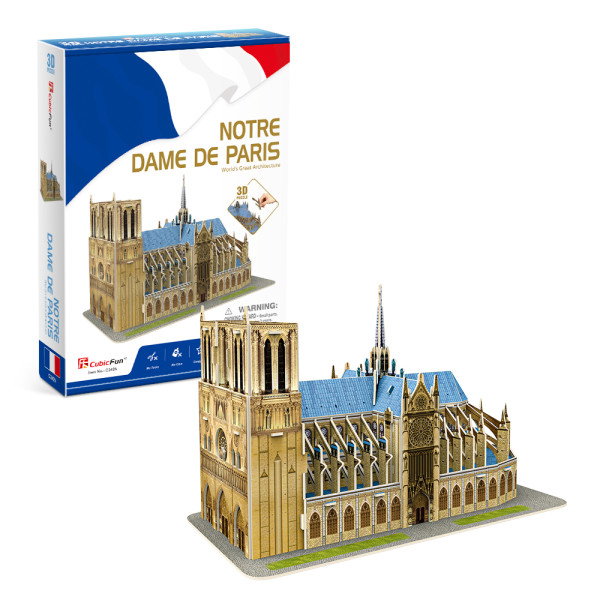 3D пазл CubicFun Серия "С" Нотр-Дам-де-Пари, 53 деталей UT-C242h