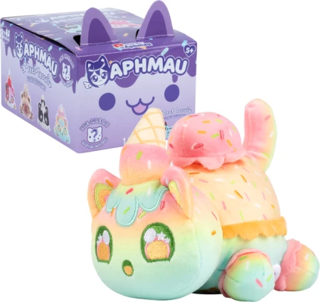 Игрушка-сюрприз Bonkers Aphmau MeeMeow Серия "Мороженое", плюшевая, 15 см UT-6027IC