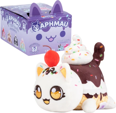 Игрушка-сюрприз Bonkers Aphmau MeeMeow Серия "Мороженое", плюшевая, 15 см UT-6027IC