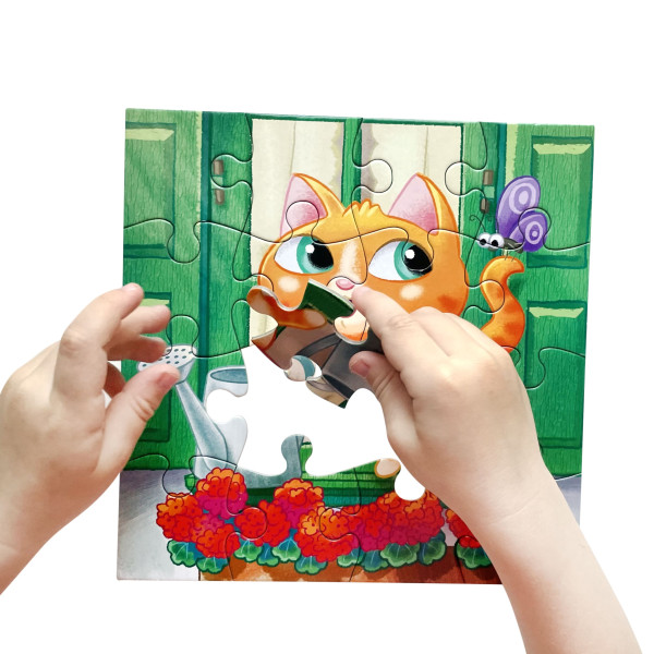 Пазл Baby Toys. First Puzzle 16 "Котик" KOR-04146