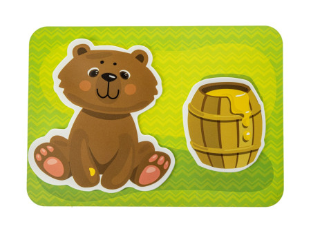 Игровой набор на липучках 10KOR PLASTIC "Кто что ест?" 3+ KOR-02837