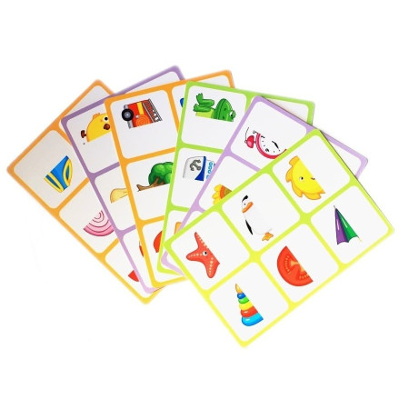 Лото 10KOR PLASTIC "Половинки" 36 карточек, 6 полей, 3+ KOR-04015
