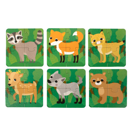 Пазл Baby Toys 24 maxi "Животные леса" KOR-04689
