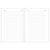 Ежедневник недатированный A5 136л. BG "Monochrome. Cherry" 7БЦ, soft-touch, красный, с резинкой RE-DuA5_66883