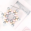 Набор для плетения бусинами FOLIA Sterne-Set Pastel 160 дерев. бусин, серебристый шнур FL-22522