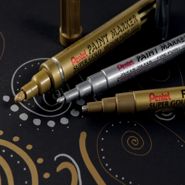 Маркер перманентный PENTEL Paint 0.6 мм пулевидный 1 шт