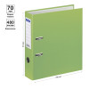 Папка-регистратор A4 OfficeSpace 70 мм, бумвинил, с карманом на корешке, фисташковая RE-289633