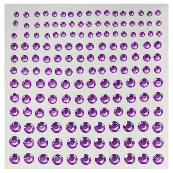 Наклейка-тату MESHU "Purple drops" 162 стразы RE-MS_64969