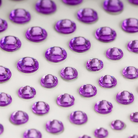Наклейка-тату MESHU "Purple drops" 162 стразы RE-MS_64969