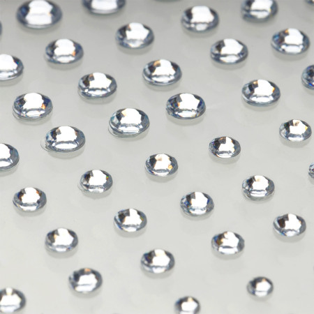 Наклейки акриловые MESHU "Silver rain" 100 страз RE-MS_64966