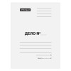 Скоросшиватель OfficeSpace "Дело" картон мелованный, 440 г/м2, белый, пробитый, до 200 л RE-158529