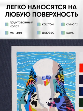 Краска акриловая DECOLA банка 100 мл, матовая